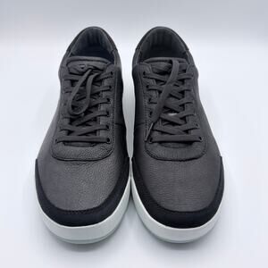 Novella Men's Black Leather Sneakers - Size 10 New Premium Low Top Luxe